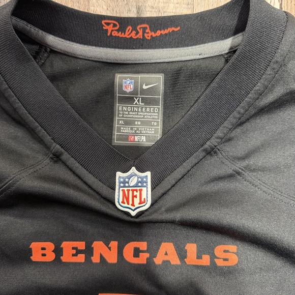 Youth Cincinnati Bengals #1 Ja'marr Chase Size XL Black Stitched NFLPA On Field - Picture 3 of 6